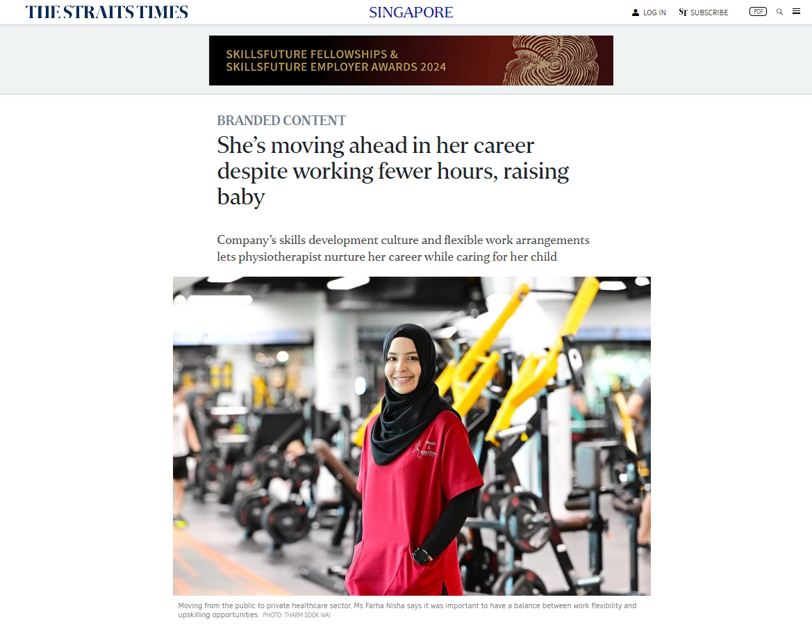 Finding Balance: Physiotherapist's Journey Featured in The Straits Times