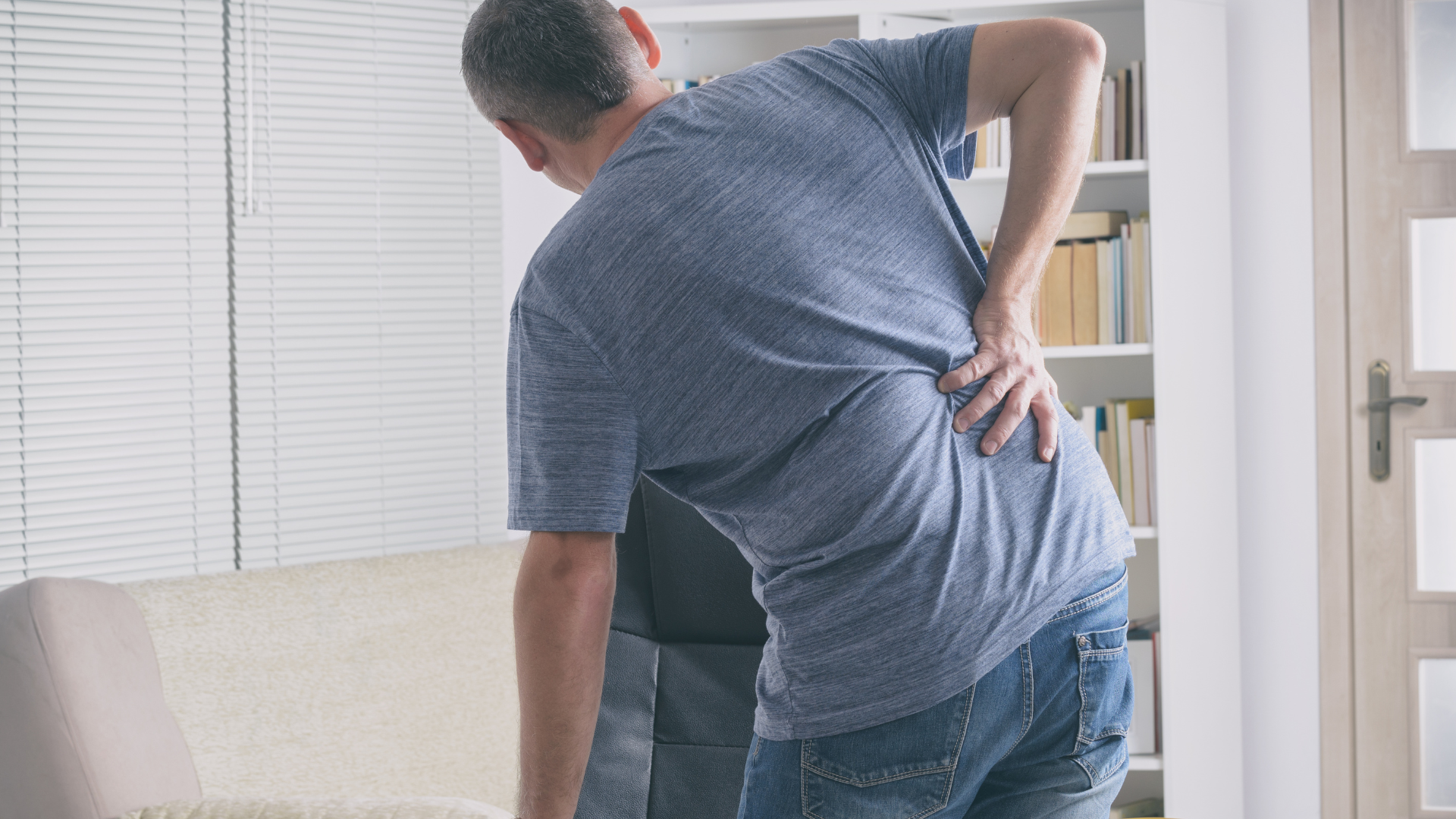 Man experiencing back pain