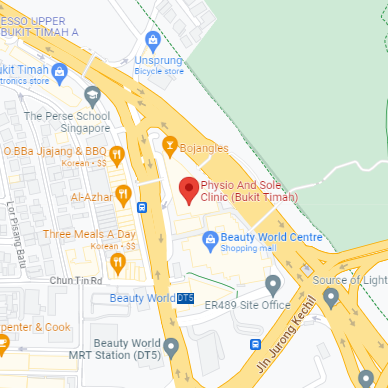 map of Physio and Sole Clinic (Bukit Timah)