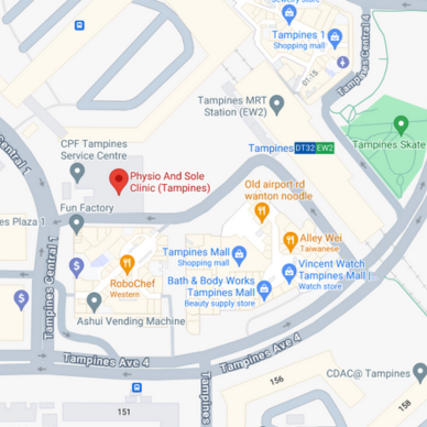 Physio & Sole Clinic Tampines Map