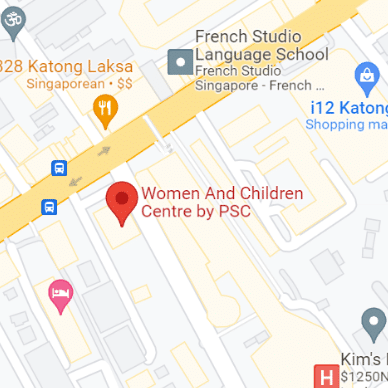 map of Women and Children Centre by PSC (Eastgate -Katong)
