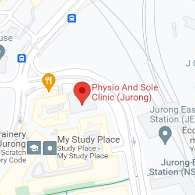 map of physio and sole clinic (Jurong)