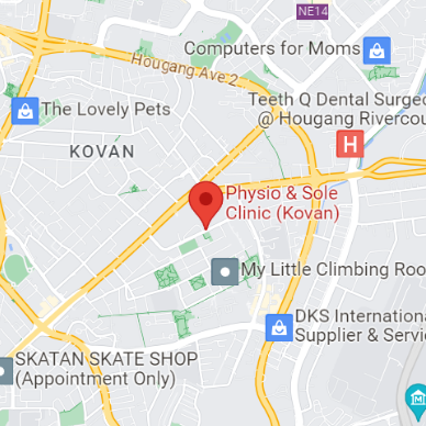 map of physio and sole clinic (Kovan)