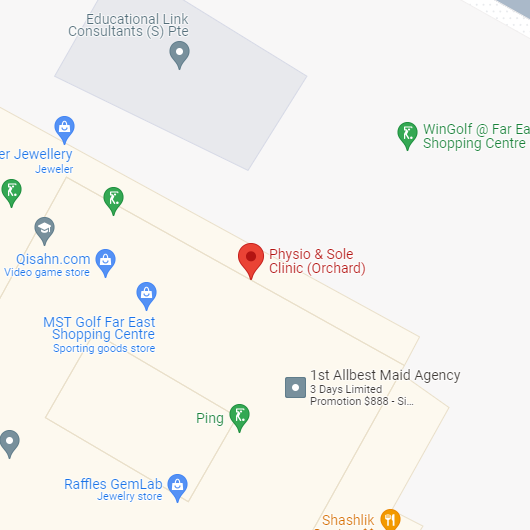 map of physio and sole clinic (Orchard)