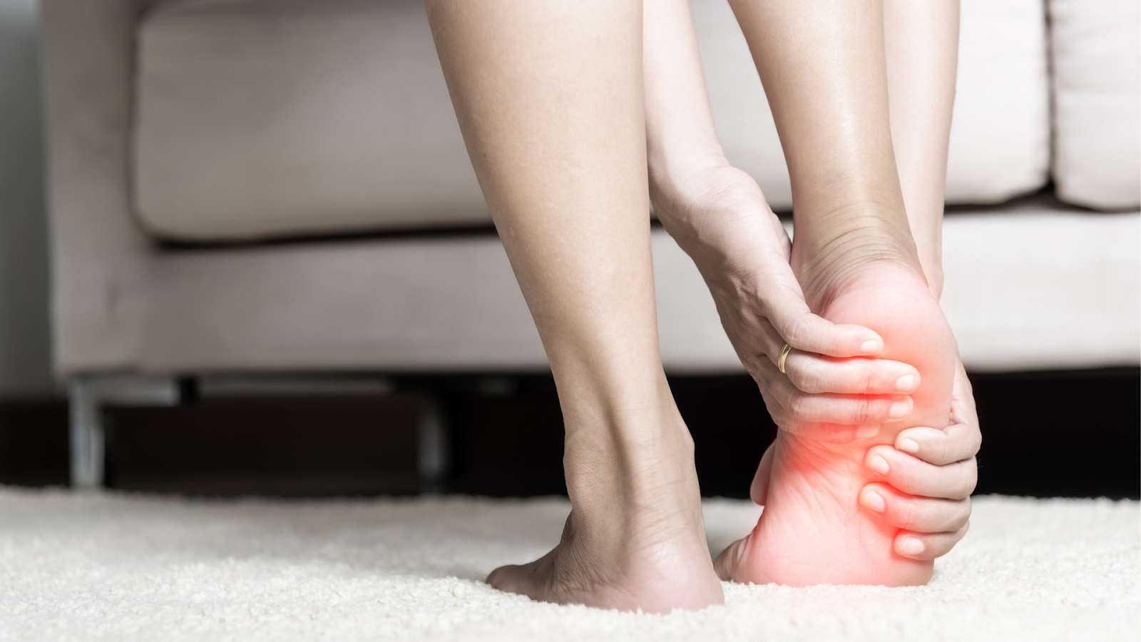 Plantar heel pain being assessed, common among those with foot pain Singapore.